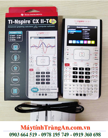Ti-Nspire CX II-T, Máy tính khoa học vẽ đồ thị Texas Instrument Ti-Nspire CXII-T chính hãng (MẪU MỚI) cho kỳ thi PSAT /NMSQT ®, ACT ®,SAT ®, IB ®, AP ®